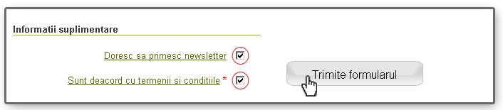 formular de inregistrare (acceptarea conditiilor)